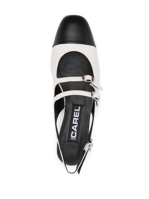 Scarpa donna mary janes slingback CAREL PARIS | ABRICOT 332217BEIGE/NOIR